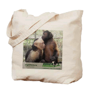 Monkey Hugs Tote Bag